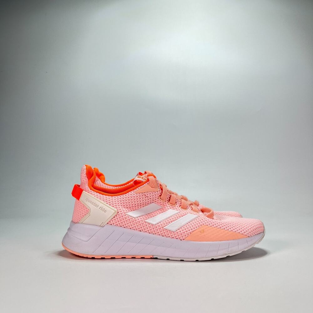 adidas Questar Ride Pink Neon Orange Athletic Running Shoes DB1307 Womens Sz 6.5
